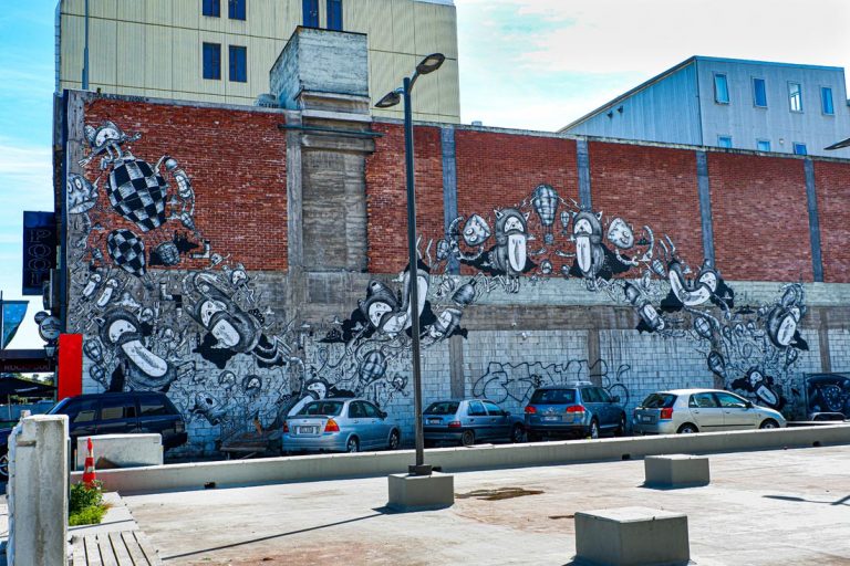 Christchurch Street Art Art with a Heart Miss Travel Clogs